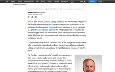 GenPro Energy Solutions on the Expanding Promise of Community Solar for Rural Revitalization