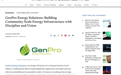 GenPro Energy Solutions Featured in International Business Times